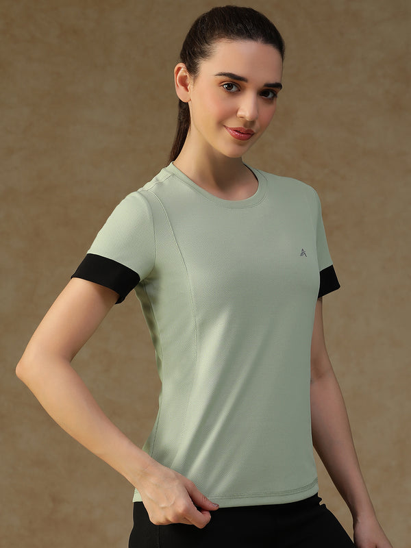 Contrast Tone T-Shirt Olive