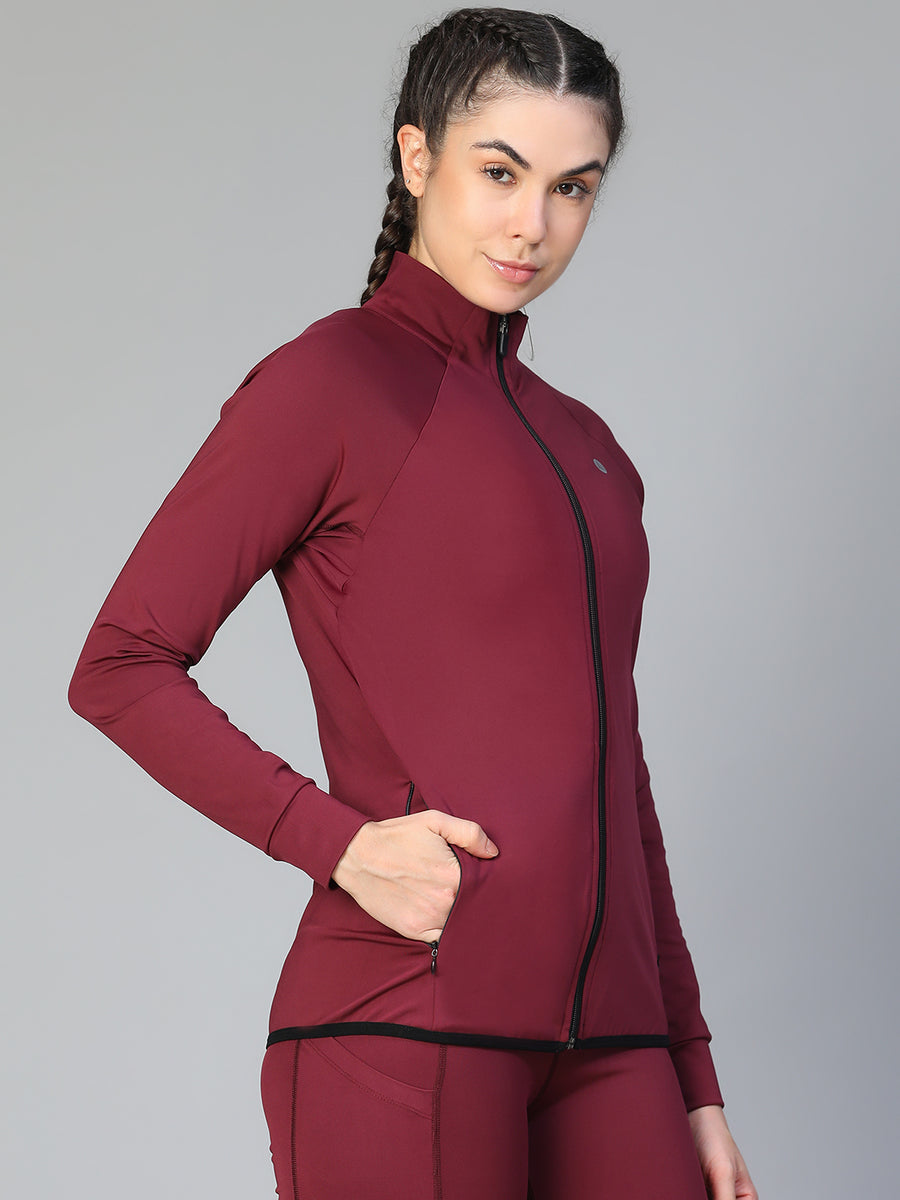 Verve Jacket Maroon