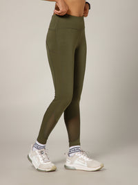 Vapor Mesh Legging Olive