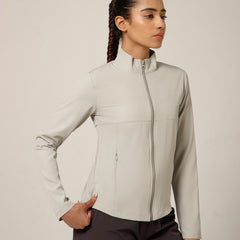 NS Staple Zip Jacket Light Grey