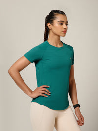 V Panel T-Shirt Teal
