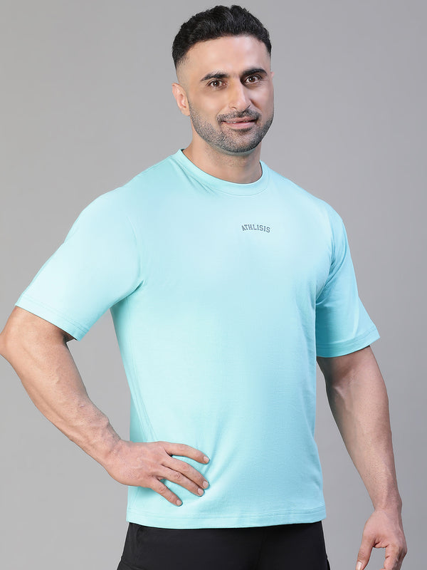 Eagle's Eye Oversized T-Shirt Teal Blue