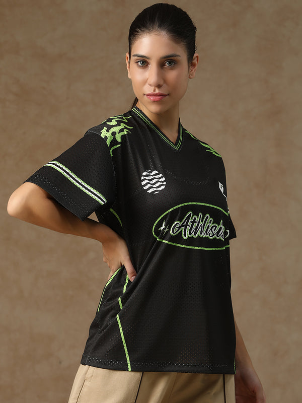 Cloud Nine Jersey Black & Lime