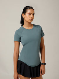V Panel T-Shirt Grey