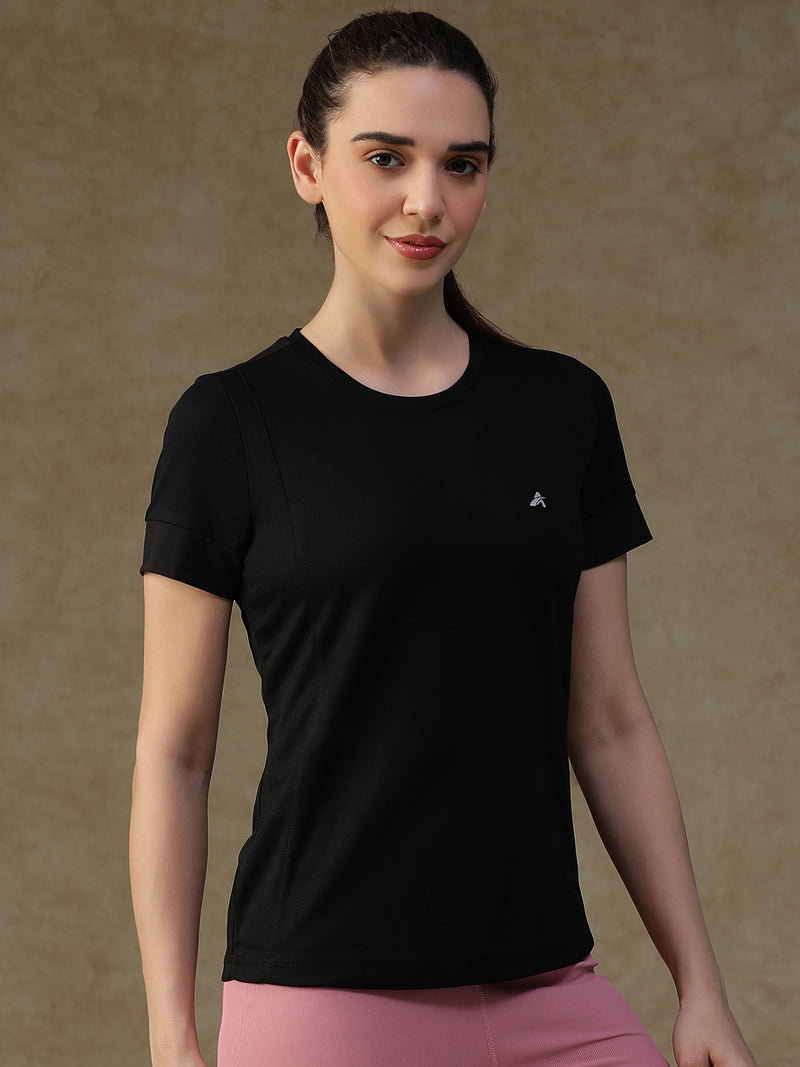 Contrast Tone T-Shirt Black
