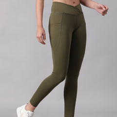 V-Front Legging Olive