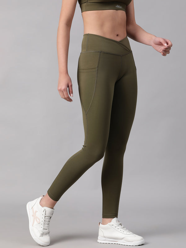 V-Front Legging Olive