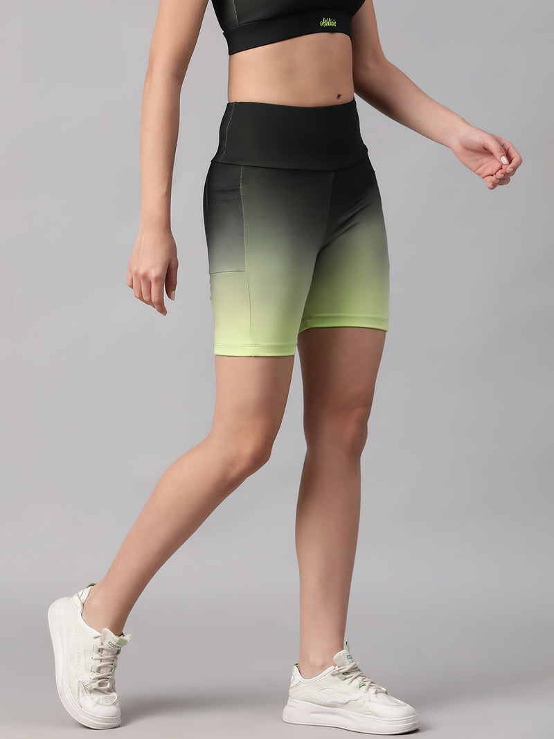 Dual Tone Shorts Green