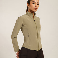 NS Staple Zip Jacket Olive