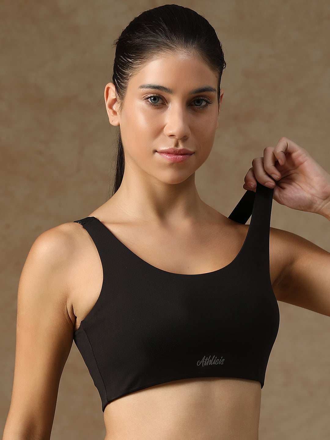 U Back Sports Bra Black
