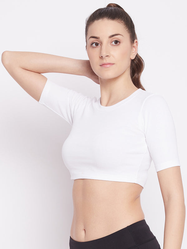 Everyday Cropped Tee White