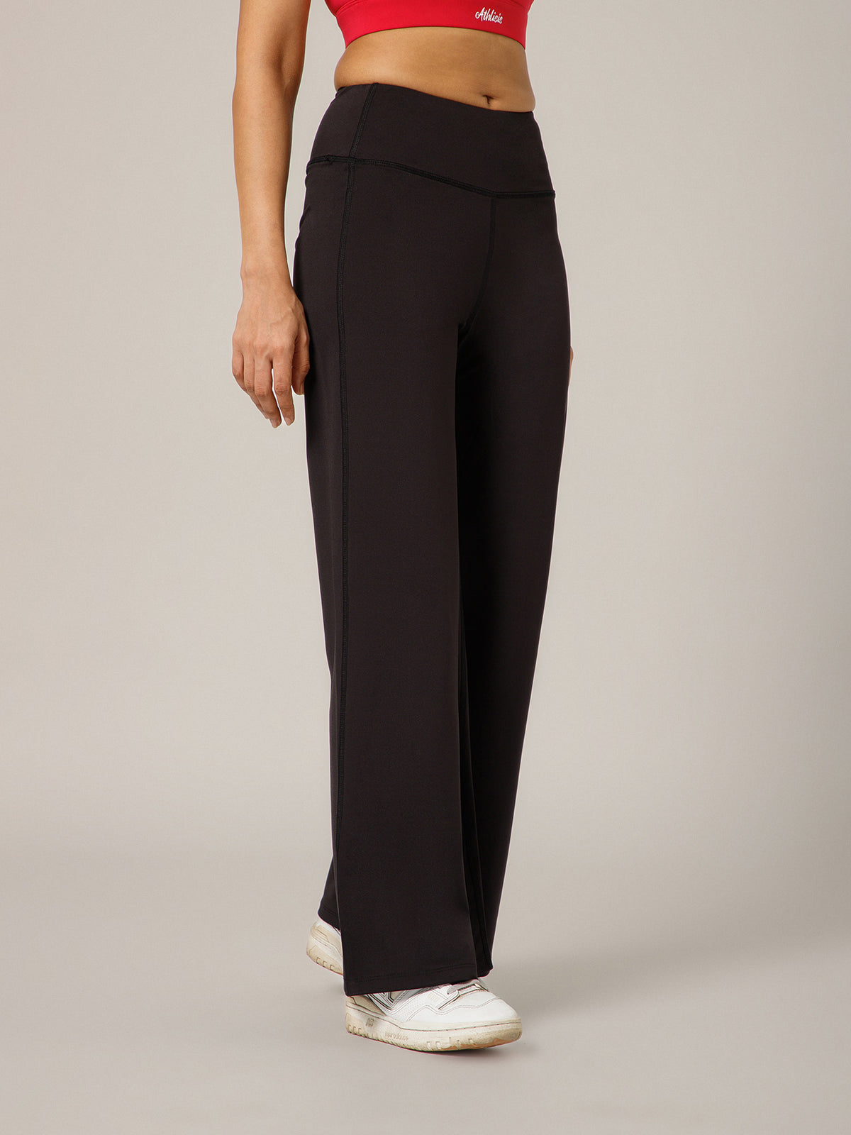 On The Go Wide Flare Pant Black