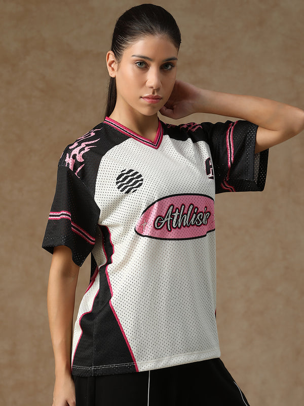 Cloud Nine Jersey Pink & Black