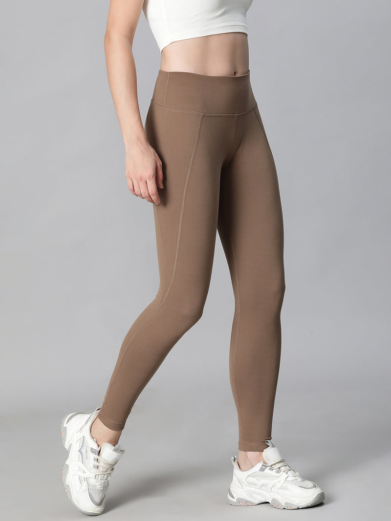 Essential High-Rise Leggings Tan
