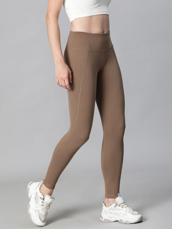Essential High-Rise Leggings Tan