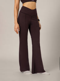 V-Band Go-To Wide Flare Pant Wine