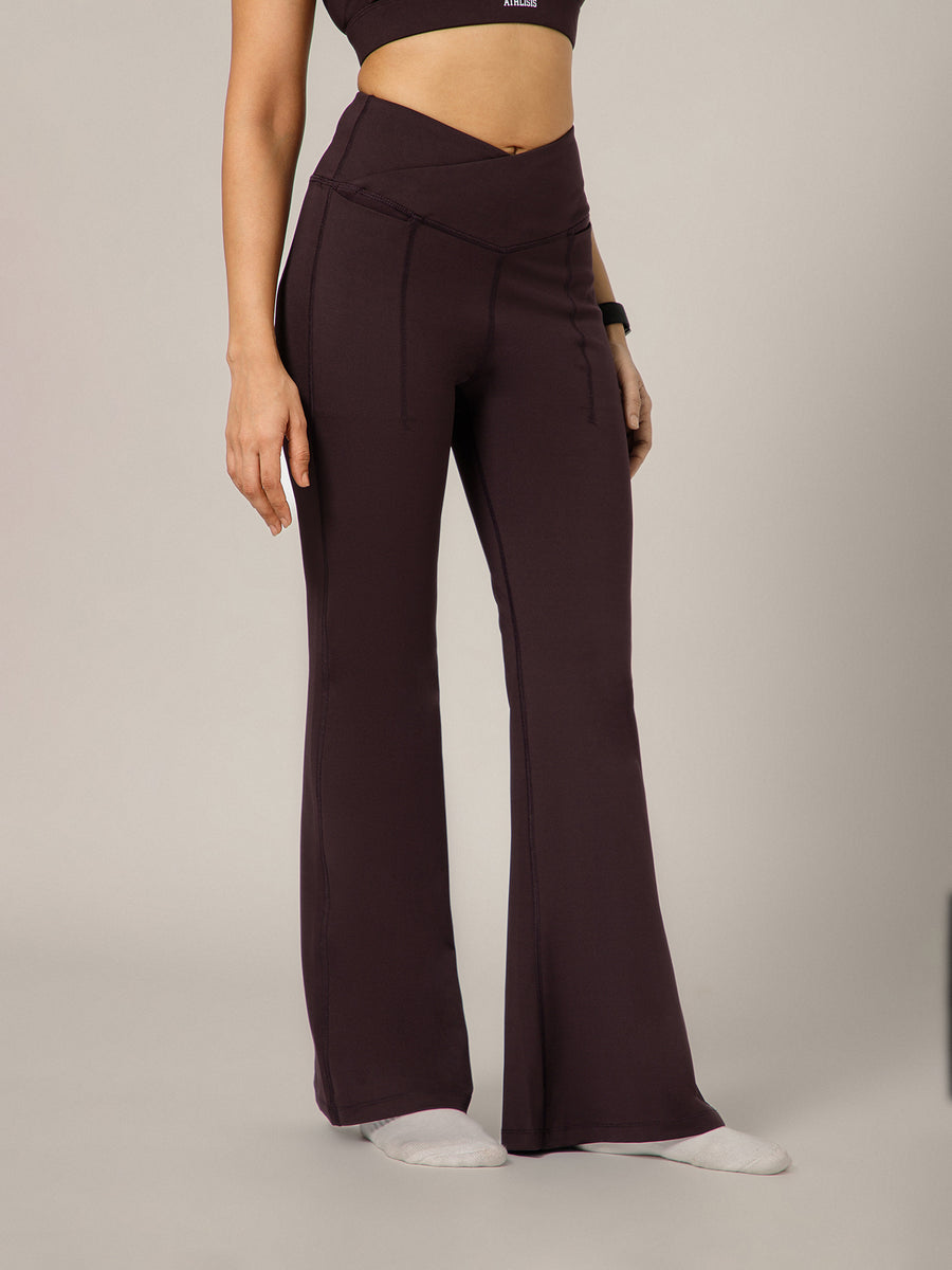 V-Band Go-To Wide Flare Pant Wine