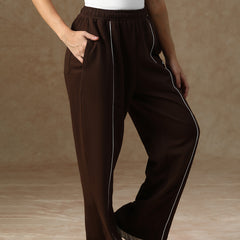 Flow Piping Sweatpants Brown