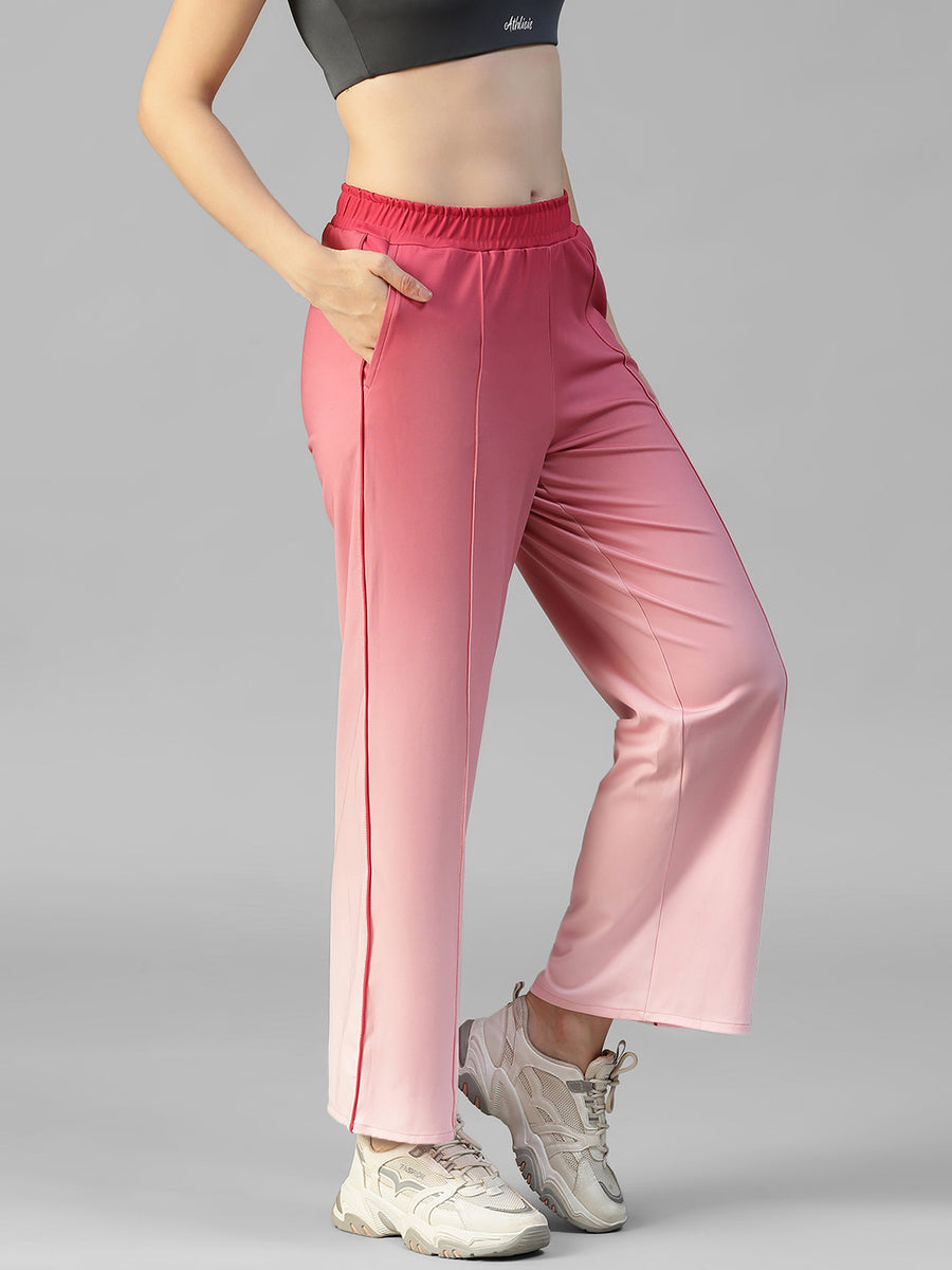 Flow Piping Dual Tone Sweatpants Pink