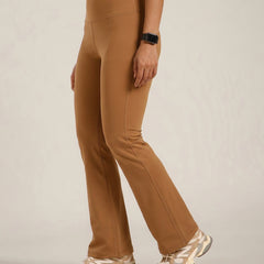 Defined Seam Flare Pant Tan