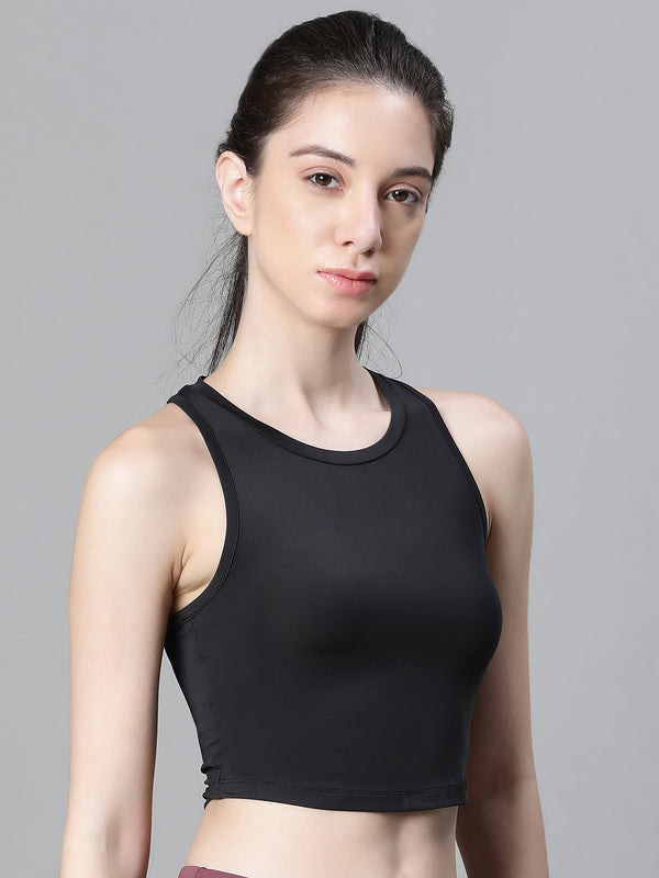 Basic Zen Crop Top Black