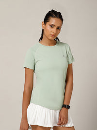 V Panel T-Shirt Mint Sage