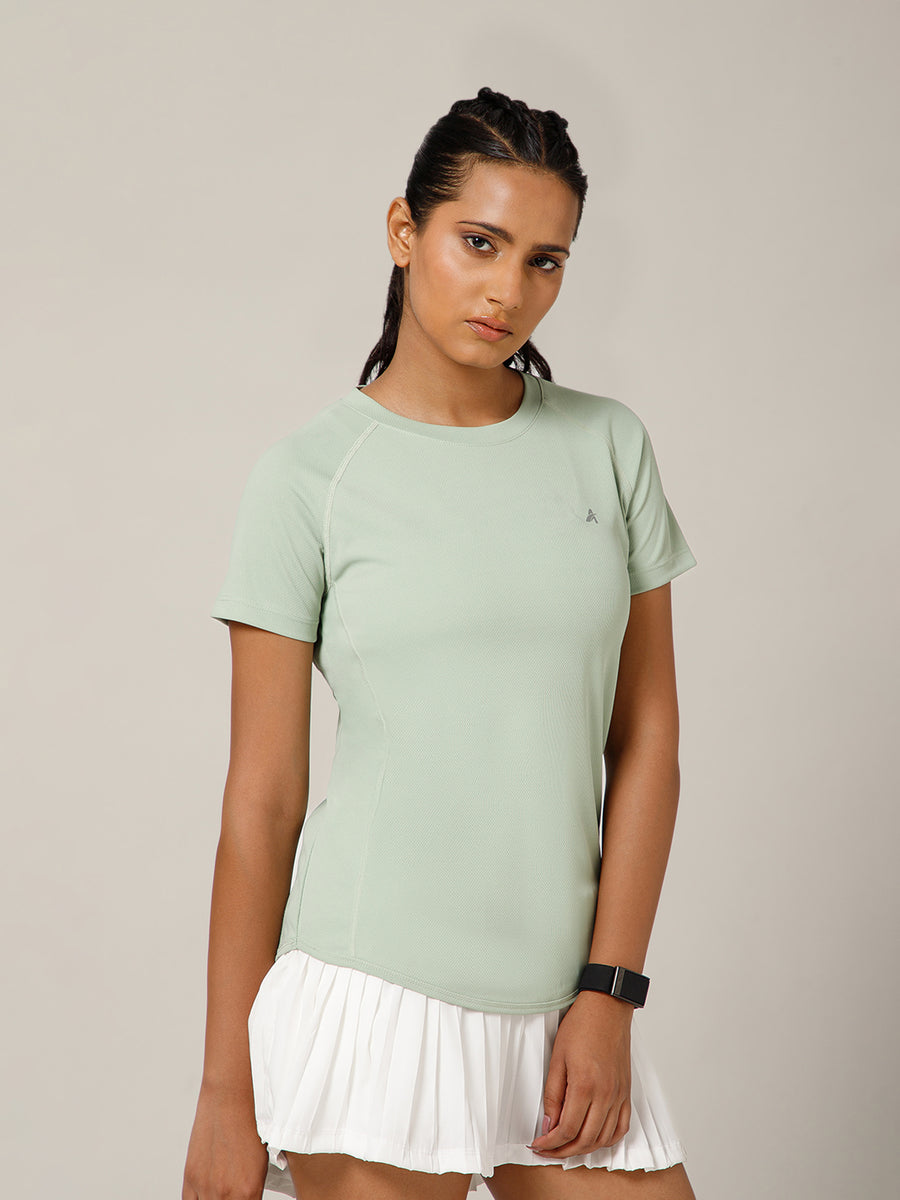 V Panel T-Shirt Mint Sage