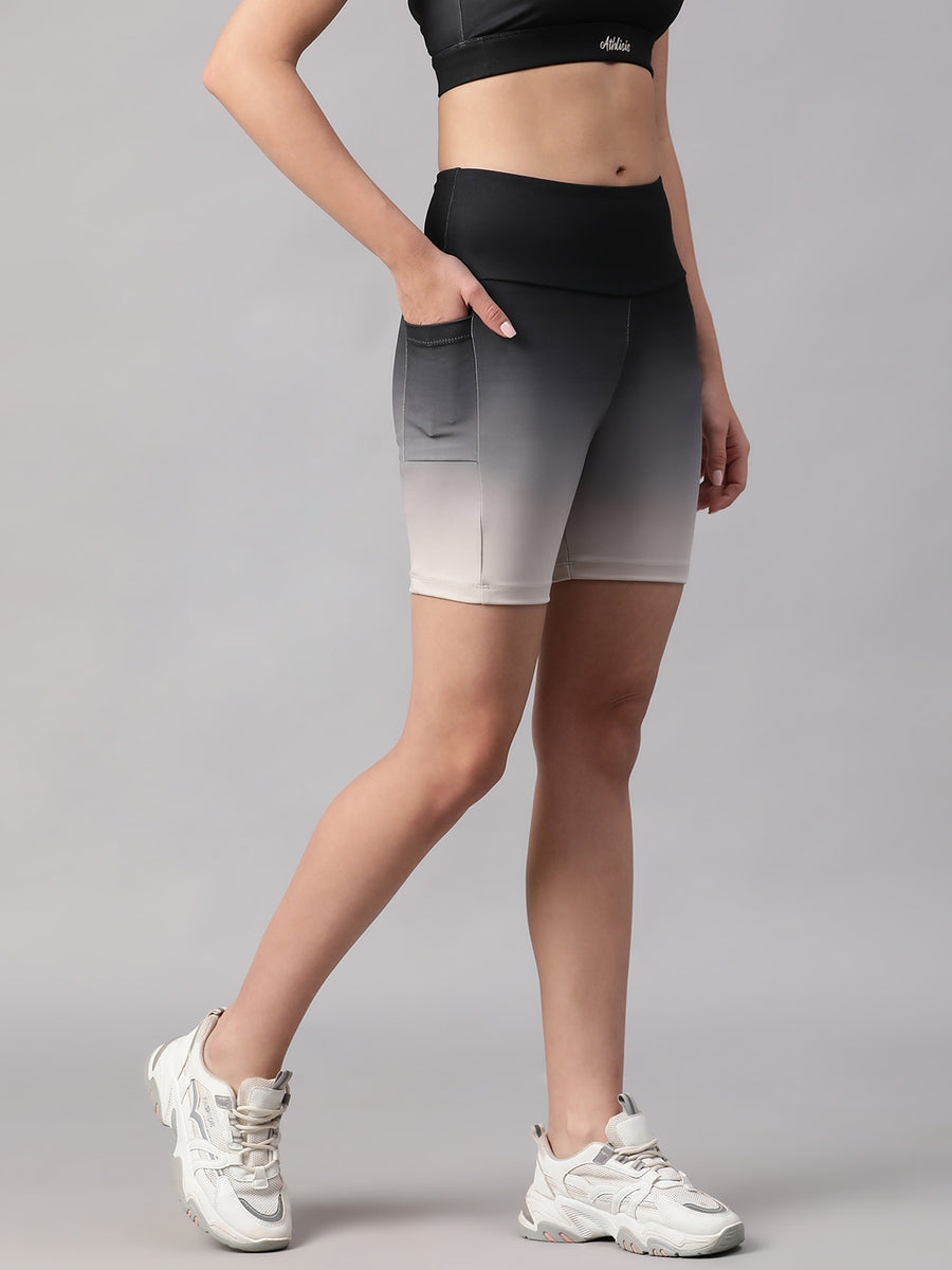 Dual Tone Shorts B&W