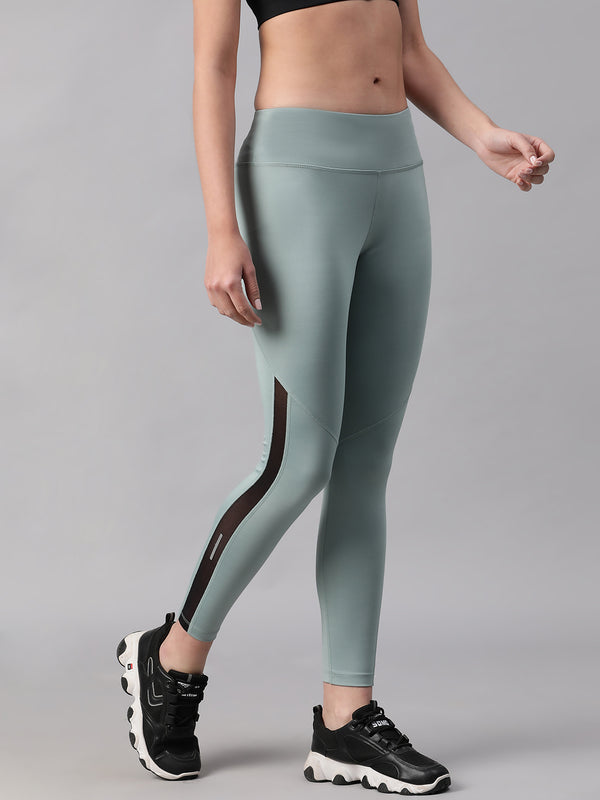 Streamline Panel Legging Pista Green