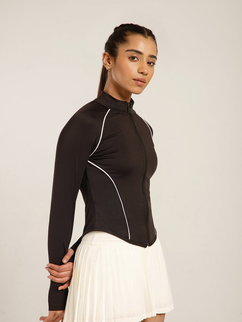 Flow Piping Jacket Black