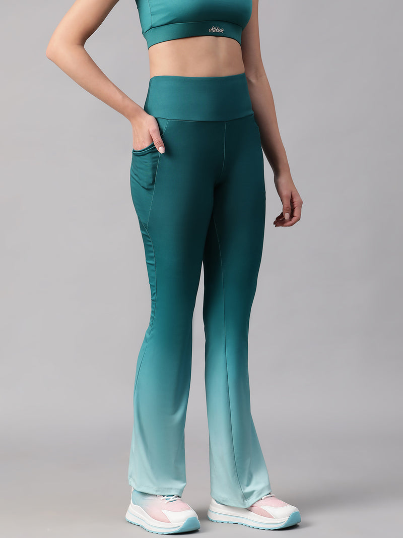 Dual Tone Flare Pant Ice Blue