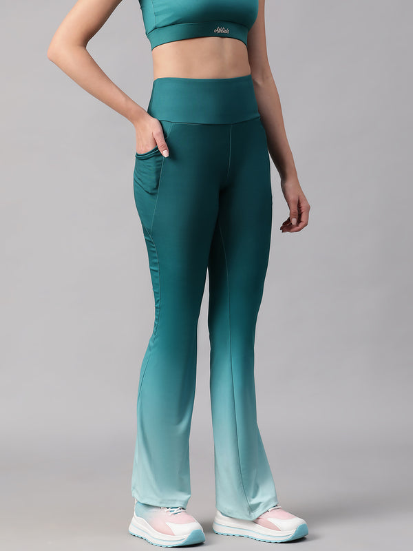 Dual Tone Flare Pant Ice Blue