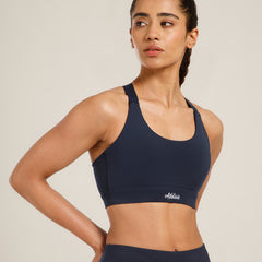 Y Adjustable Sports Bra Navy