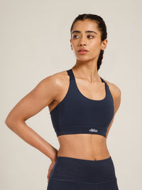 Y Adjustable Sports Bra Navy