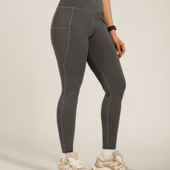 V-Front Legging Gray