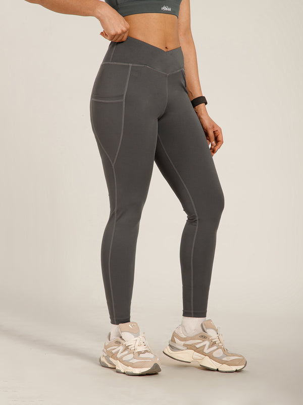 V-Front Legging Gray