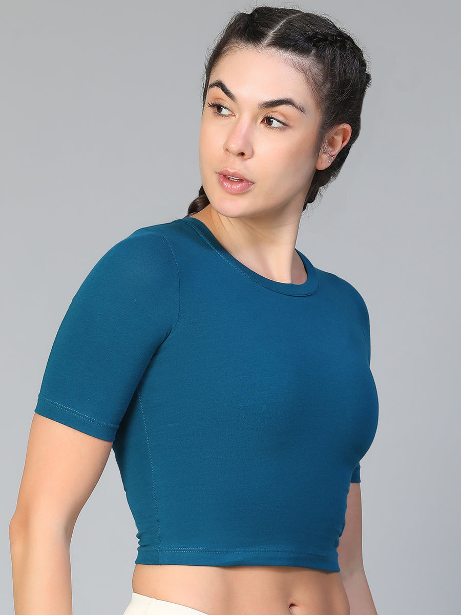 Essential Crop Top Teal