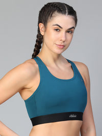 Ruched Sports Bra Teal