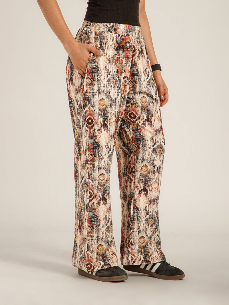 Printed Baggy Heritage Pattern Sweatpants