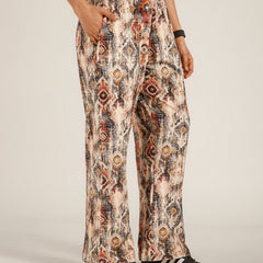 Printed Baggy Heritage Pattern Sweatpants