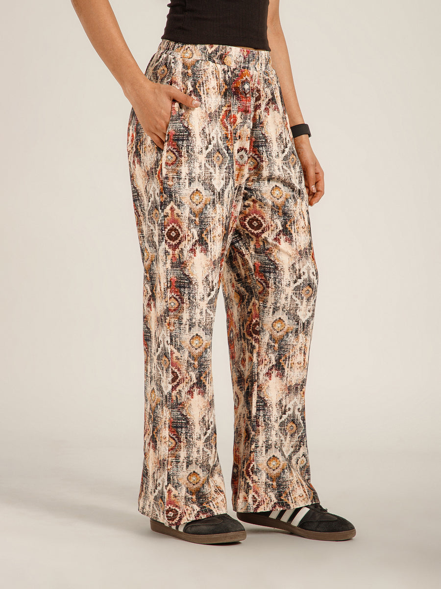 Printed Baggy Heritage Pattern Sweatpants