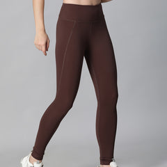 Essential High-Rise Leggings Brown