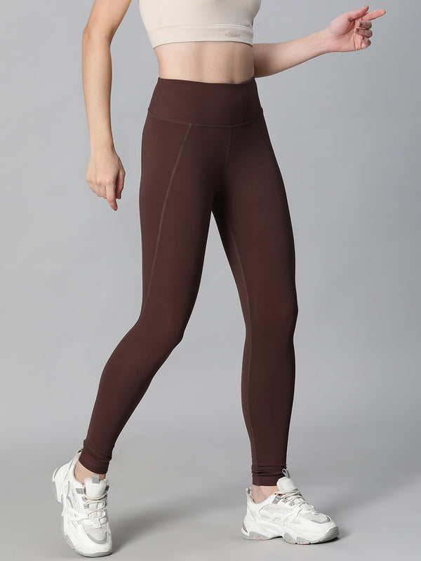 Essential High-Rise Leggings Brown