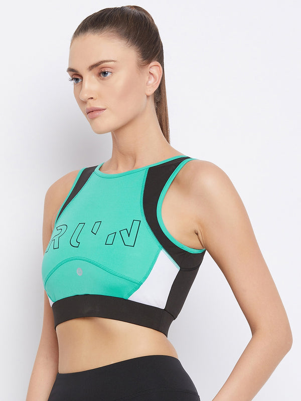 Run Sports Bra Green