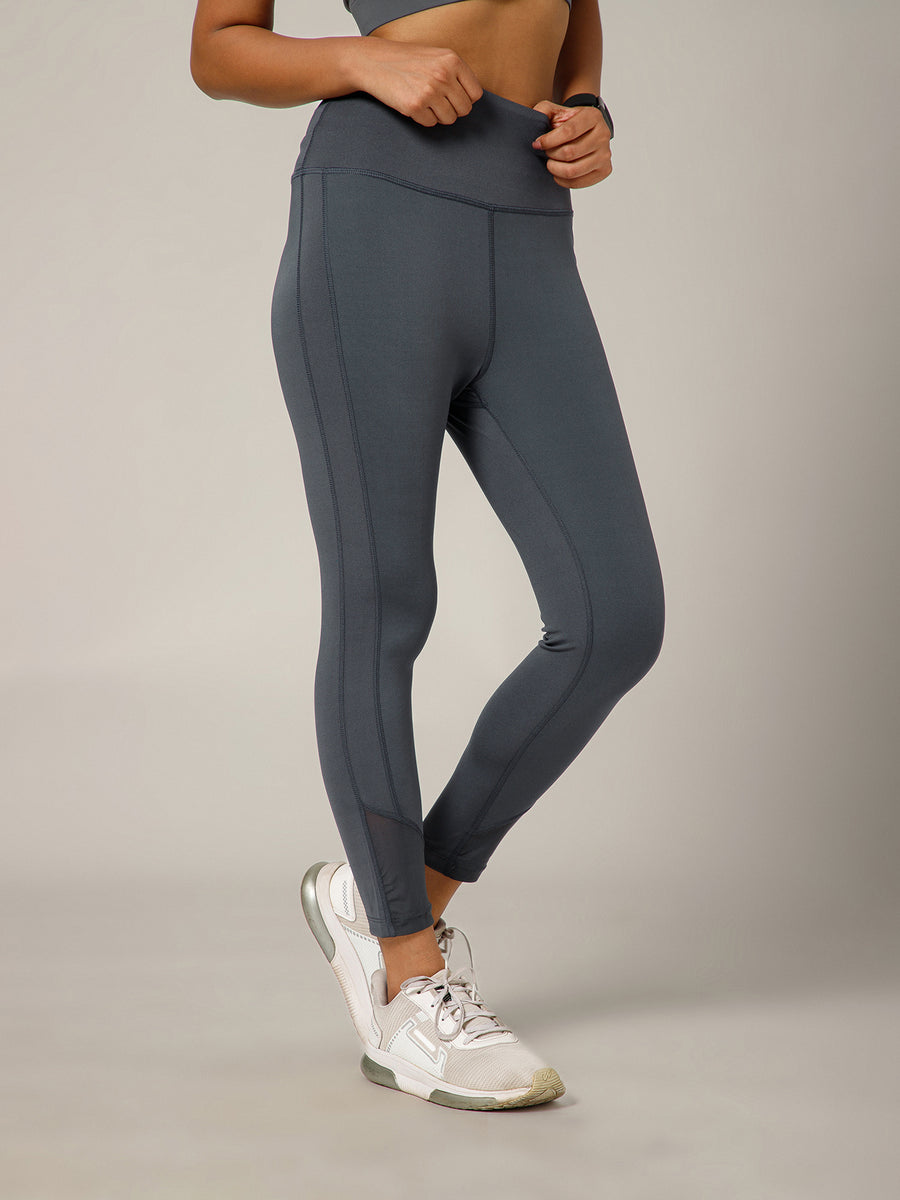 Laser Cut Leggings Gray