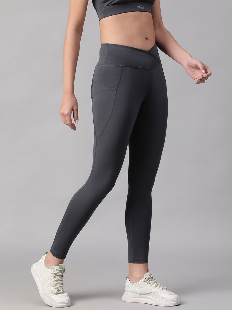 V-Front Legging Gray