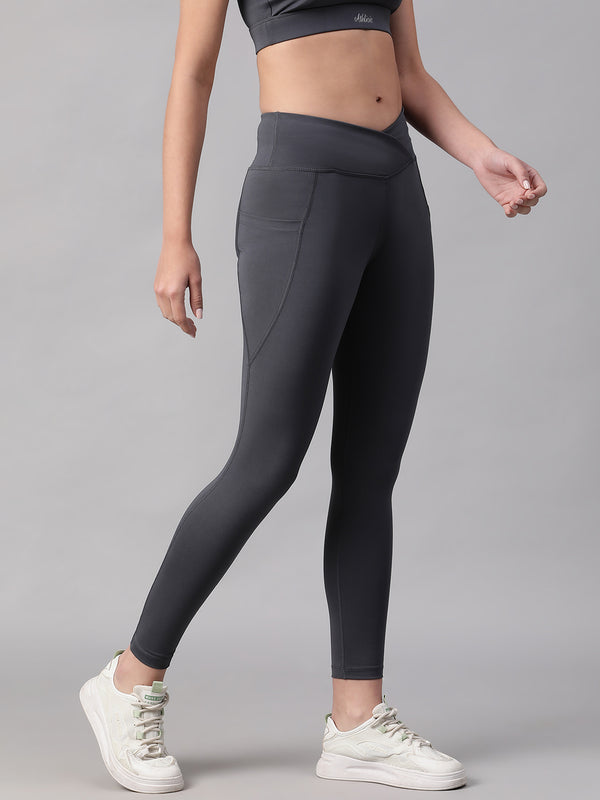 V-Front Legging Gray