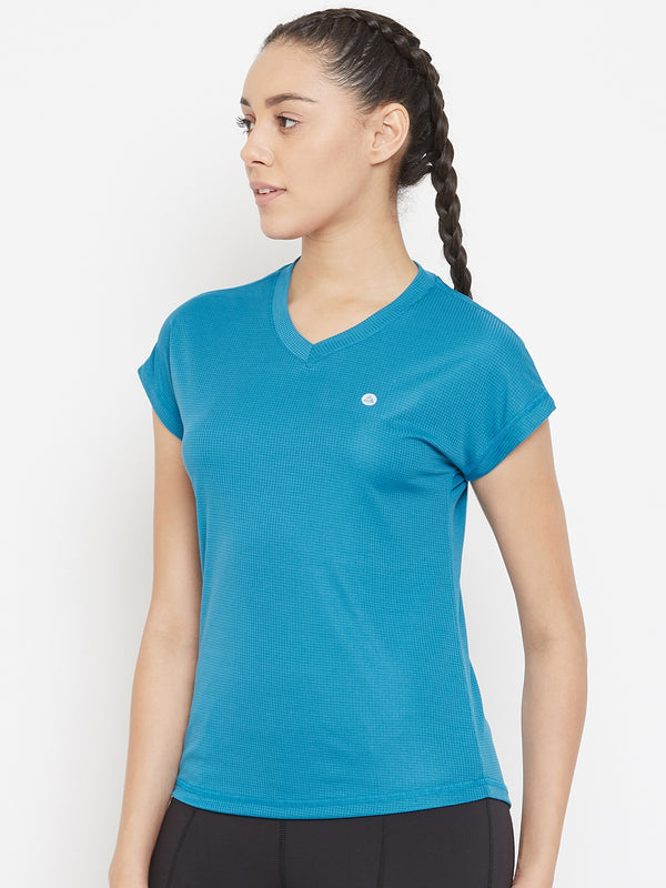 Radiant V-Neck T-Shirt Blue