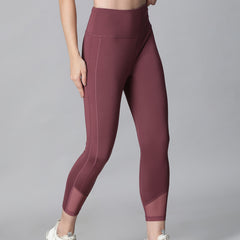 Laser Cut Leggings Mauve