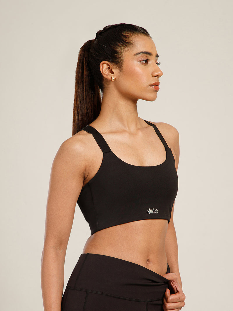 Define Crossback Bra Black